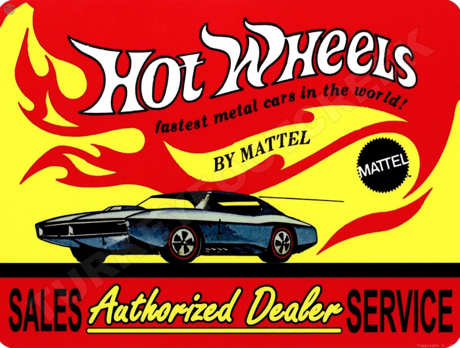 Vintage Look Hot Wheels Cars Dealer/Sales & Service New Metal Etsy