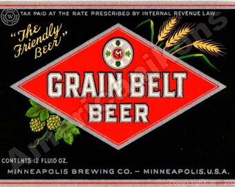 Details about / Grain Belt Beer Sign Image Key Ring Necklace Cufflinks Tie Clip Ring Earrings