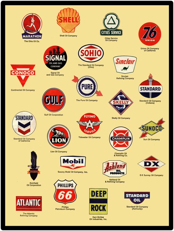 Old Gas Station Logos