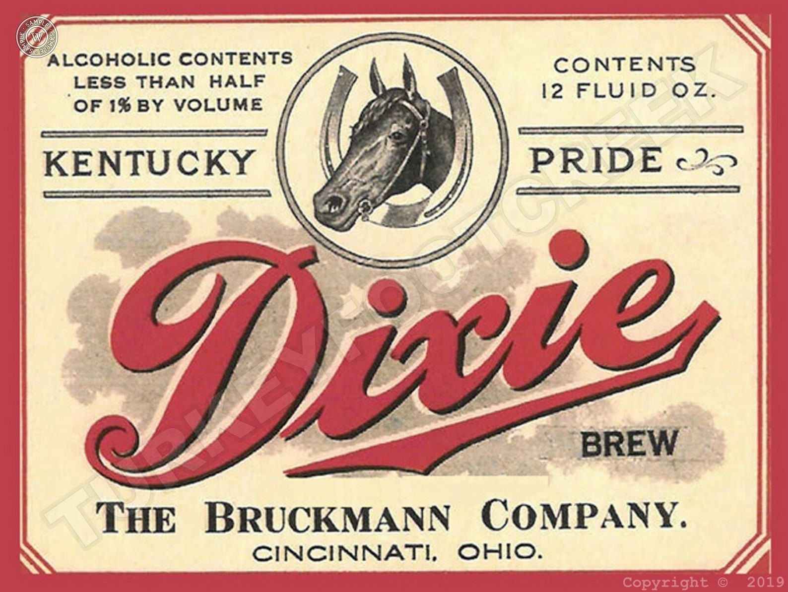 Vintage Look Dixie Beer New Metal Sign Free Shipping/made in Etsy