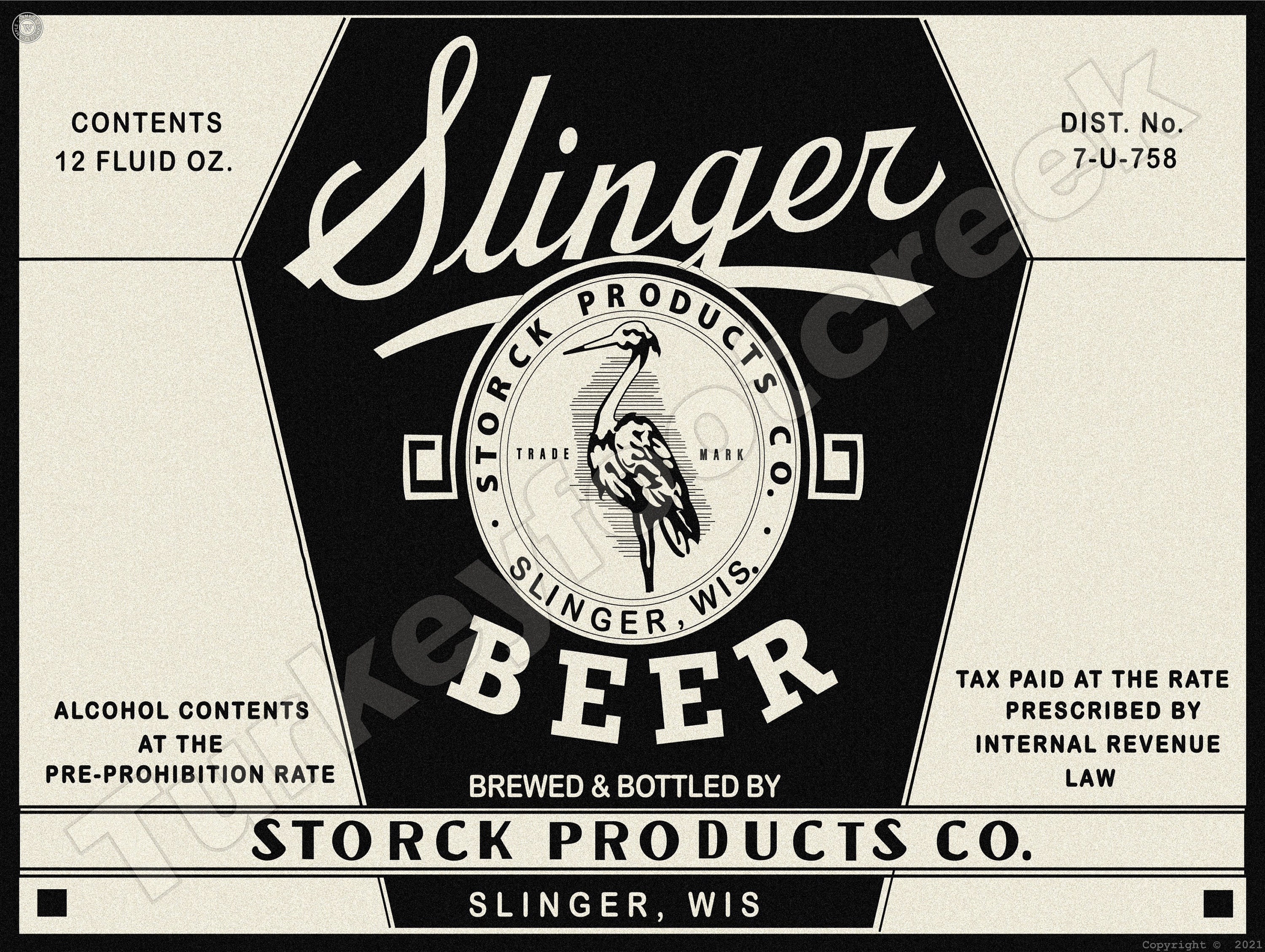Slinger Beer of Slinger Wisconsin New Metal Beer Sign: Free | Etsy