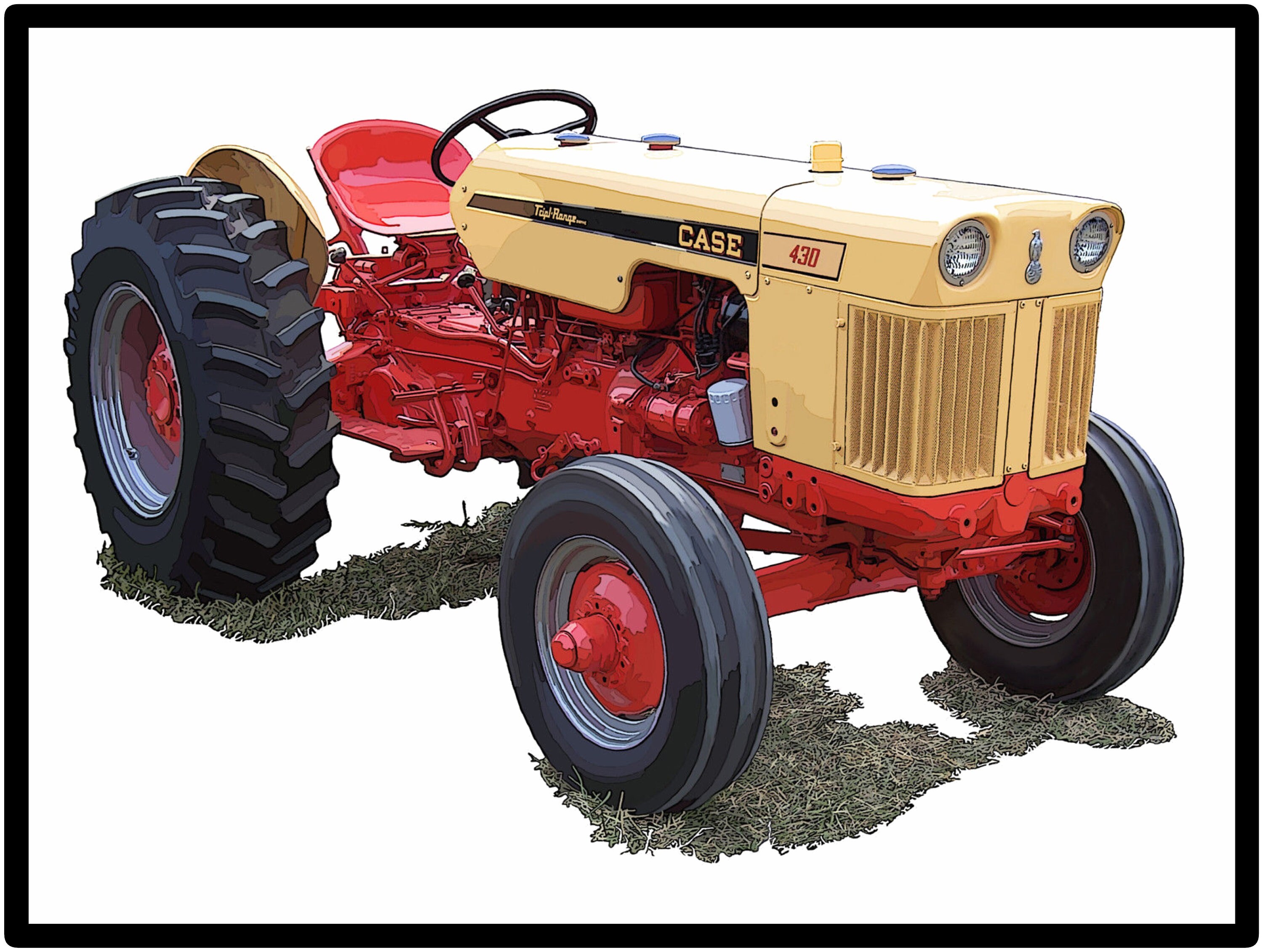 Case Tractors Model 430 Tractor New Metal Sign Free Etsy