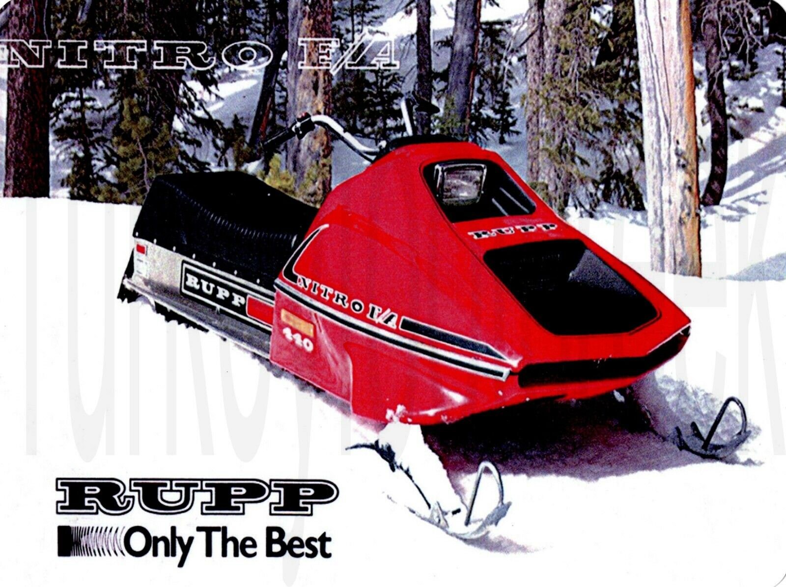 Rupp Nitro Snowmobiles Authorized Dealer Vintage Look New Etsy