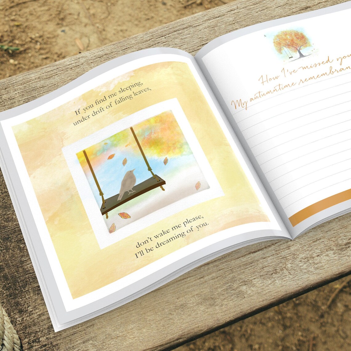 Illustrated gift book and grief memory journal. For adults and Etsy