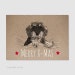 Postcard "Merry Christmas-Rauhaardackel", Christmas, Card, Christmas Card, Print Natural Paper, Dachshund, Rudy Dimensions: 14.8 x 10.5 cm, Stars
