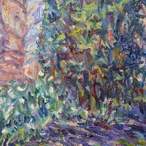 Peinture à la main à lhuile de style Claude Monet sur toile, peinture de paysage impressionniste, décoration murale Boho image 5