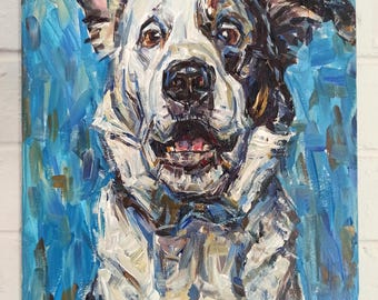 Acrilyc painting of your pet from a photo, handmade painting, original painting, pet wall art, cat dog hand painting