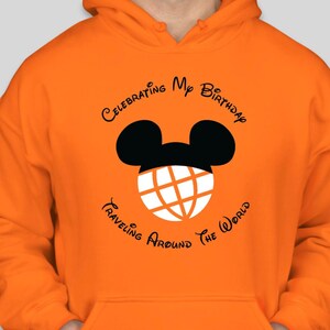 Birthday "Traveling Around the World" Mickey Hoodie