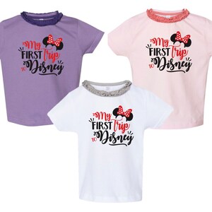Minnie &quot;My First Trip to Disney&quot; Ruffle Tees