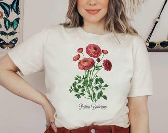 Vintage flower t shirt, botanical plant t shirt, botanical t shirt, wildflower t shirt, vintage plant shirt, vintage botanical t shirt