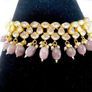 Indian Kundan chokar/Pachi kundan chokar set/wedding jewelry/Rajasthani jewelry/Jaipur jewelry/kundan choker/green stone/pachi kundan set