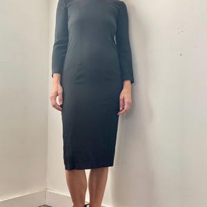 Vintage Black Midi Dress