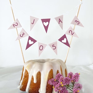 Desired text wedding garland, cake garland, cake garland wedding cake topper