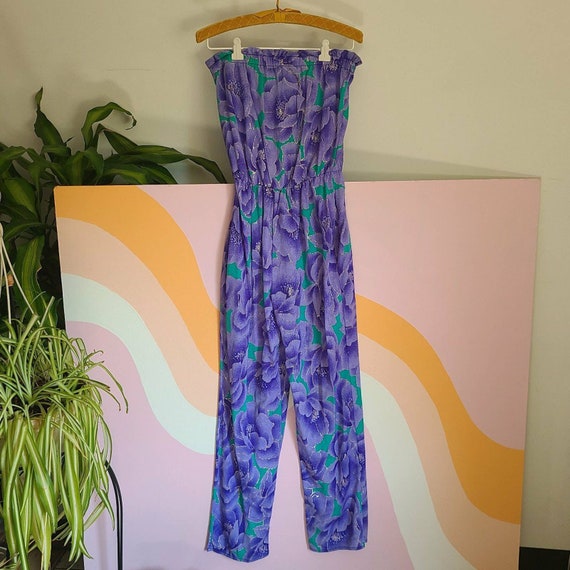Vintage 1980s Thin floral Jumpsuit