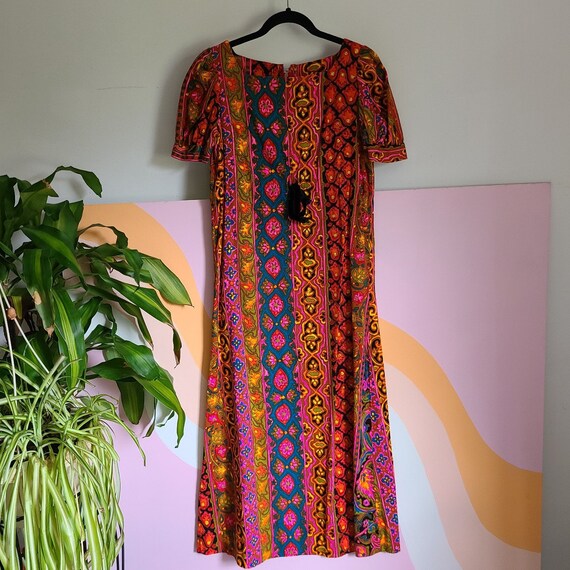 1960s Psychedelic Maxi Dress