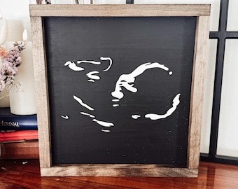 3D Wooden Sonogram Art: Personalized Ultrasound Keepsake (12x12 inches)