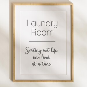 Laundry Room Print – Sorting Out Life Quote (svg, png, eps, dxf)