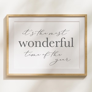 Het is de mooiste tijd van het jaar | Kerstkunst | kunstafdruk voor thuis | huisafdruk | Kerstseizoen | Fijne feestdagen