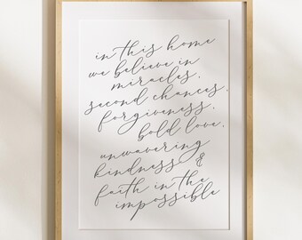 In This Home Miracles Quote Art (svg, png, eps, dxf)