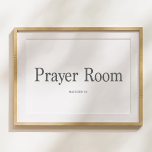 Prayer Room  | christian home art | prayer room art | cricut cut file | church art print | instant download | digital svg file