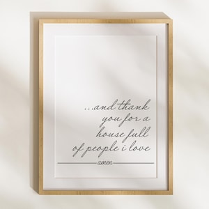 Vielen Dank für ein Haus voller Menschen, die ich liebe | Druckbare Kunst | Haussegen SVG | digitale svg Datei | sofort download