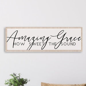 Amazing Grace How Sweet The Sound | hymn typography | instant hymn download | minimalist design art