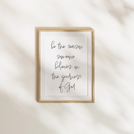 Christian Home Decor Print: Goodness of God Quote (Digital SVG File)
