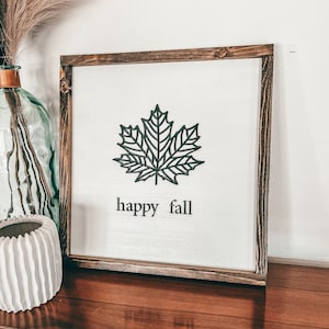 Happy Fall | 3D Sign | Inspirational | Autumn Decor Sign | Seasonal Sign | Fall Wood Sign | Signs for Fall | Inspirational | Fall Home Decor