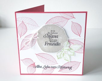 Mother's Day Card - Leaves