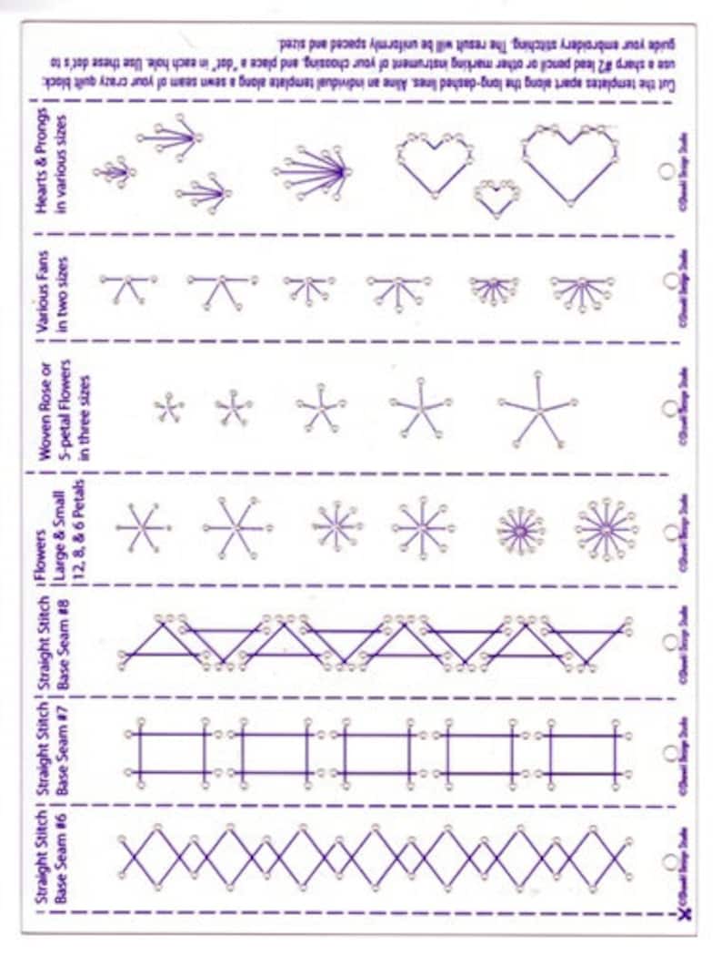 Embroidery Stitch Templates Etsy Embroidery Stitch Templates Etsy