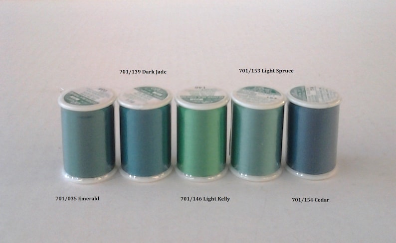 Silk Thread Shades of Green - Etsy
