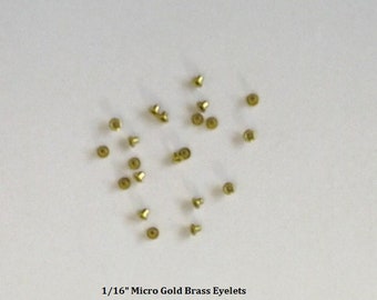 Eyelets 1/8" or 1/16" Brass