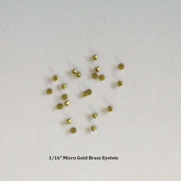 Eyelets 1/8" or 1/16" Brass