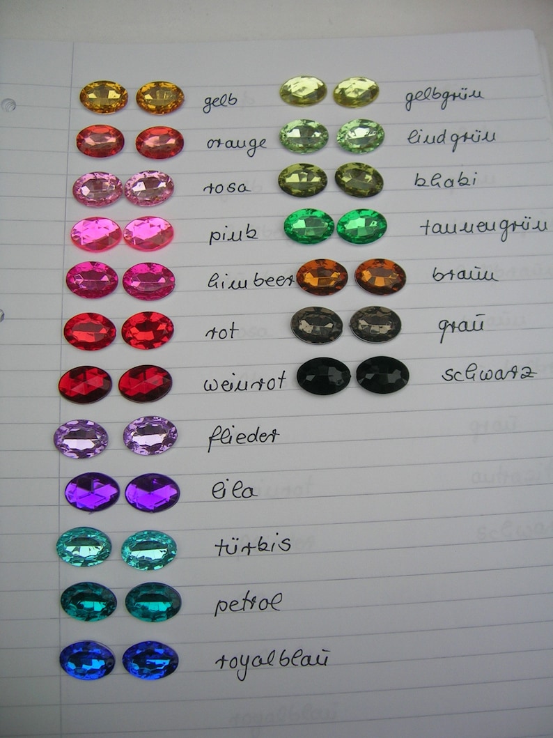 Trachtenschmuck-Set Kropfkette Ohrringe lindgrün/weinrot/petrol/lila/braun Farbwahl Bild 6