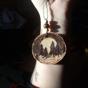 Holz gebranntes Ornament
