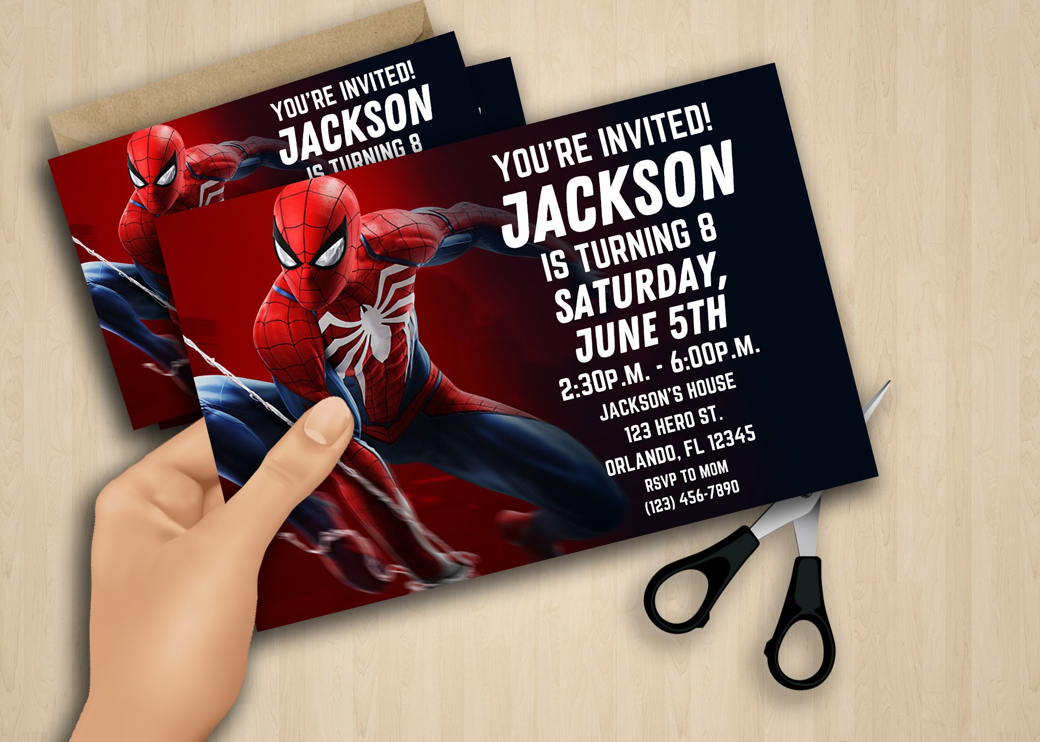 Spiderman Birthday Invitation Instant Download Etsy Canada