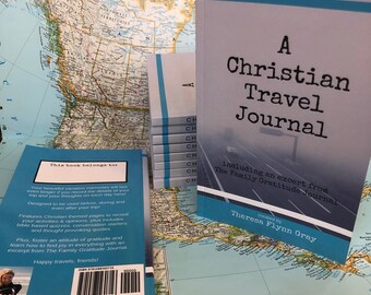 Christian Travel Journal / Vacation Memories / Bible Quotes / Notebook