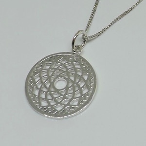 Sterling Silver Crown Chakra Pendentif Yoga Bijoux 18 » Sterling Silver Chain Yoga Meditton Pendentif Guérison Bijoux Cadeau pour elle