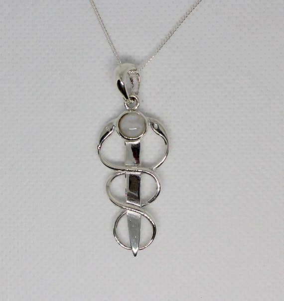 Sterling Silver Gemstone Snake Pendants Sterling Silver Gemstone Snake Pendants