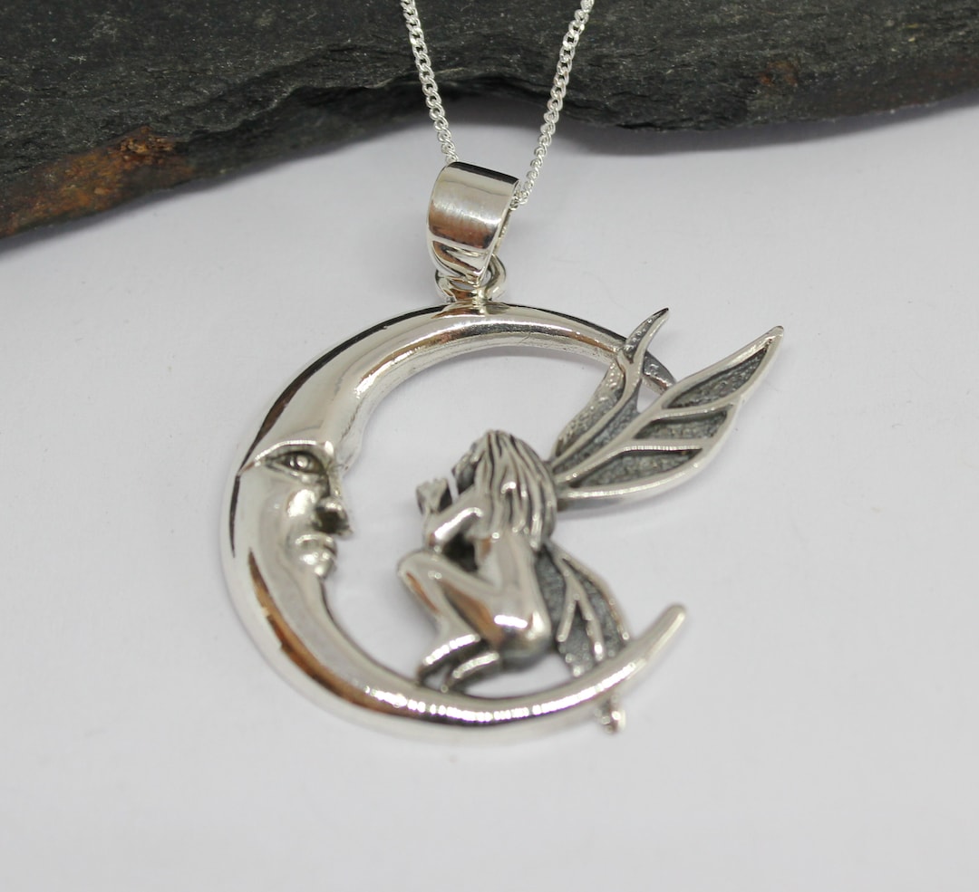 Fairy Necklace, Sterling Silver Fairy Pendant, Gift for