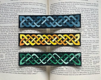 Celtic Knot Bookmark | ORIGINAL Painted Bookmark | Handpainted Bookmark | Nature Inspired Gift | Literary Gift Idea