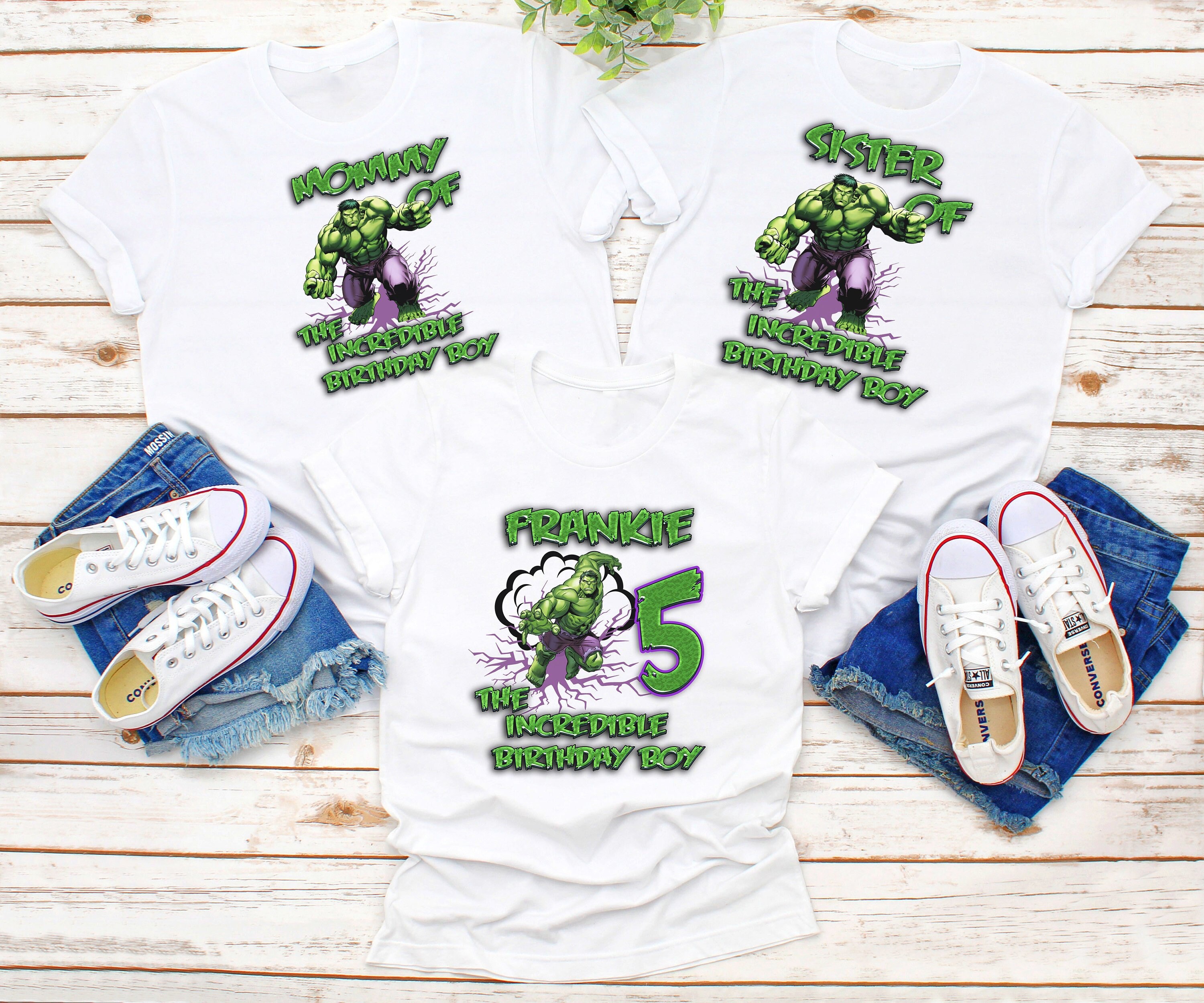 hulk birthday shirt