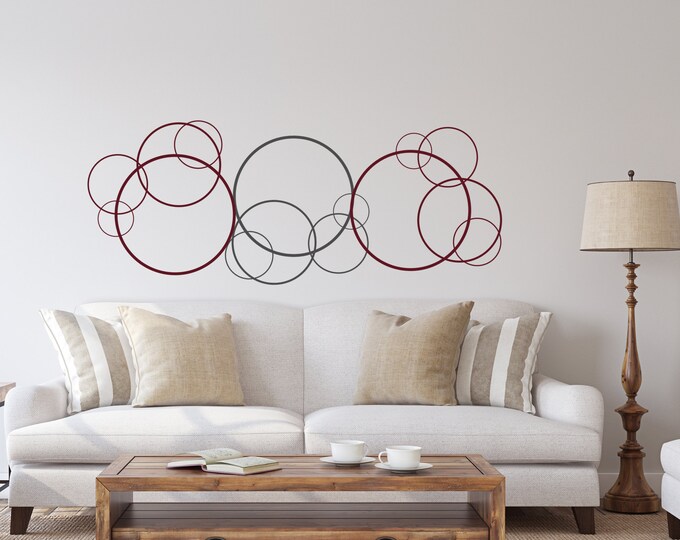 Abstract Circle Wall Art Metal Wall Art Round Wall Art Etsy