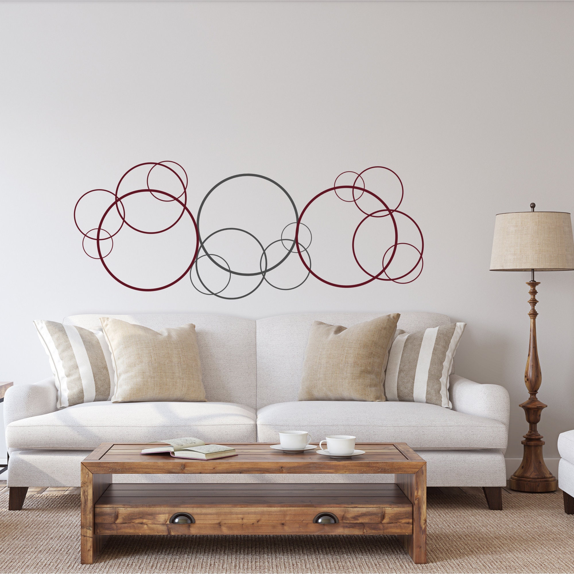 Abstract circle wall art metal wall art round wall art Etsy