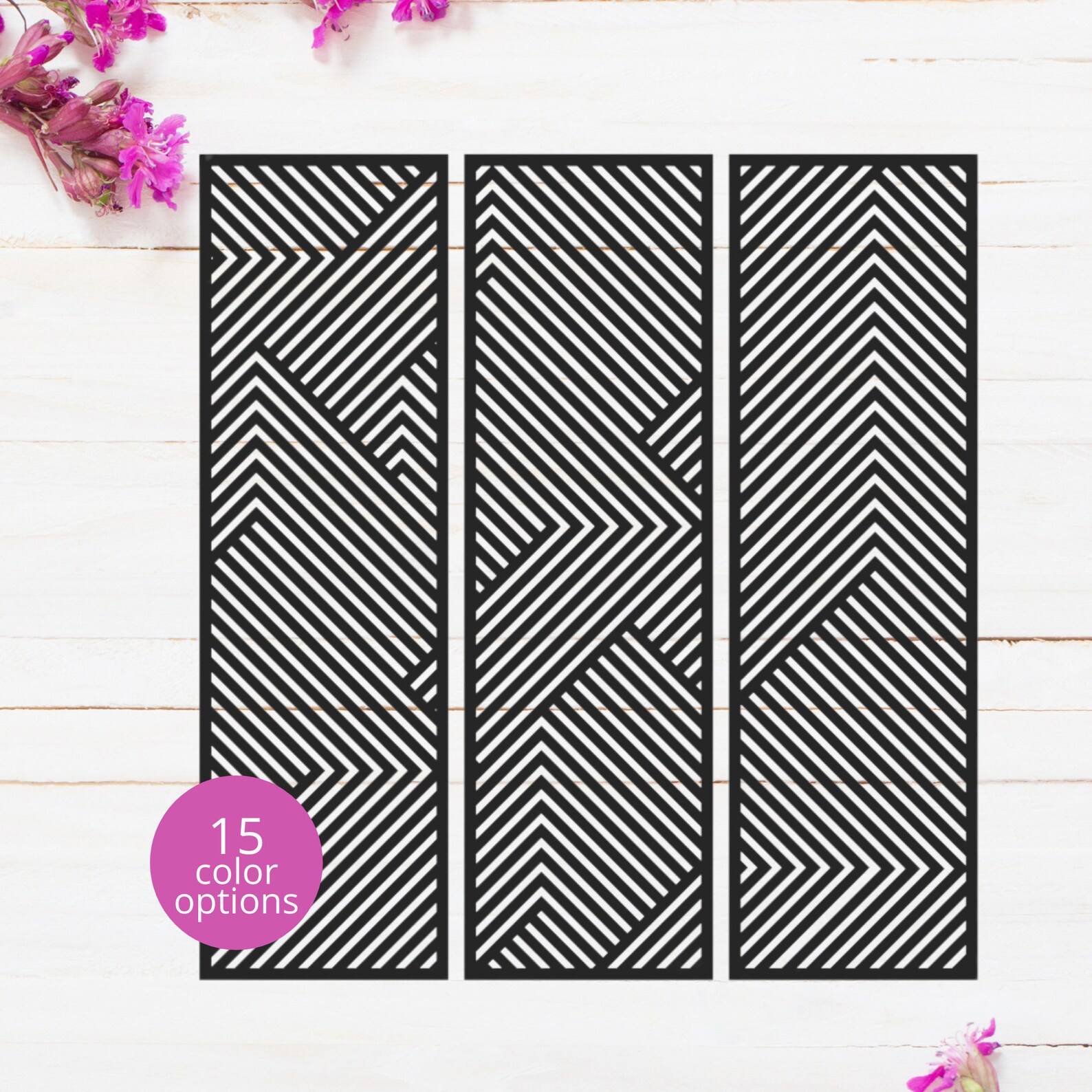 Line Geometrisches Set von drei Paneelen für Wohnzimmer über | Etsy