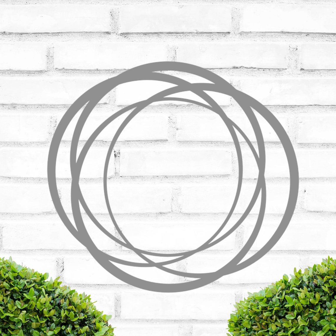 Metal Circle Wall Hanging Modern Round Decor Large Metal Etsy