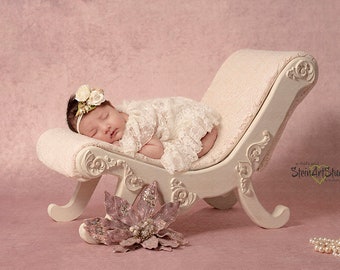 Digital Backdrops Newborn Overlay - Gorgeous antique, boho BENCH Photo Prop Perfect for newborn and toddler high res JPEG digital file