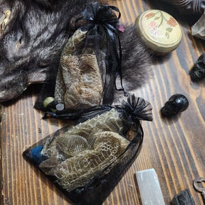 Véritable peau de serpent pour les sorts de protection. 4 pièces