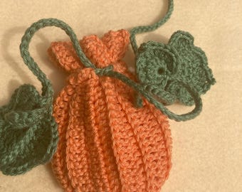 Pumpkin Crochet Pouch