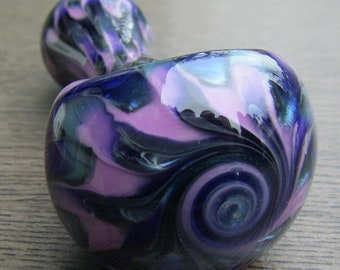 キラキラPurple lumpy pipe Purple Haze Sparkle Chillum – Tako Glass